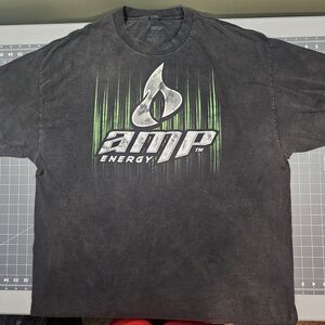 Vintage Mt Dew Amp Energy Tshirt XXL Black BMX XGames Streetwear Skater Y2K